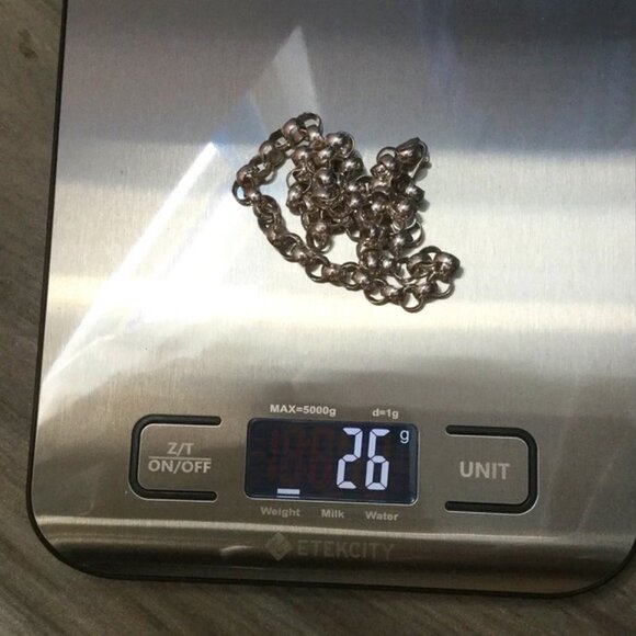 Elegant Sterling Silver Chain Necklace - Picture 7 of 12